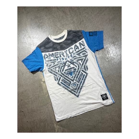 American Fighter Other - Y2K American Fighter Buckle Exclusive T-Shirt Blue Small